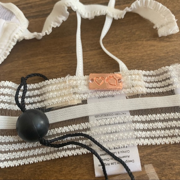 NWT For Love & Lemons Vera Underwire Bra Skivvies XS - Picture 5 of 7